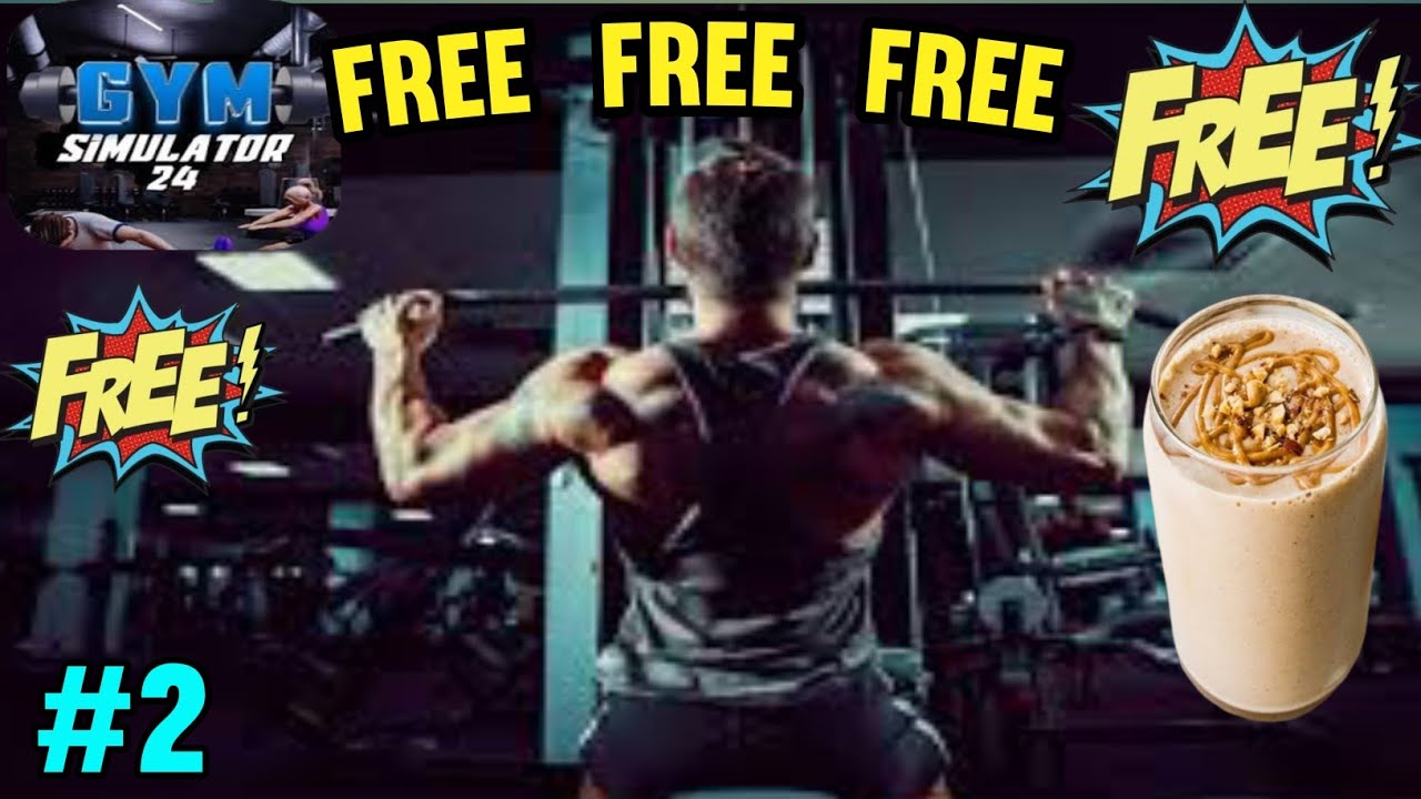 I OPEN FREE PROTEIN SHAKE SHOP IN MY GYM | GYM SIMULATOR 24