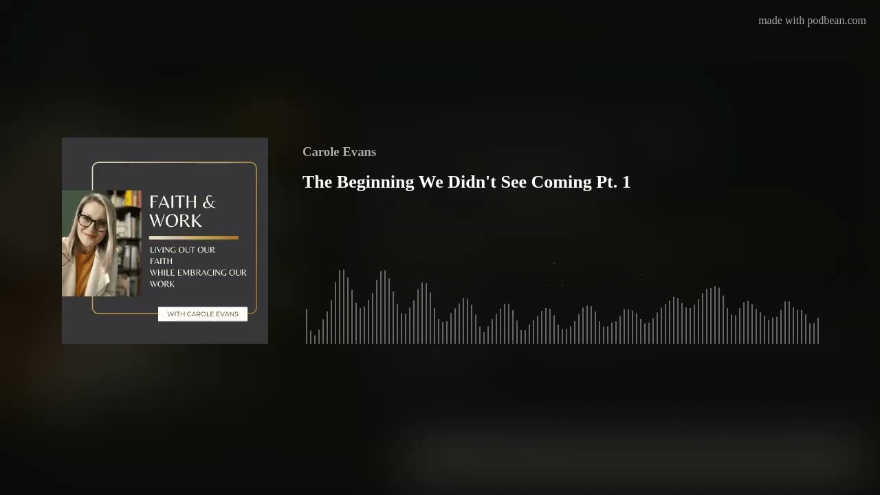 The Beginning We Didn't See Coming Pt. 1