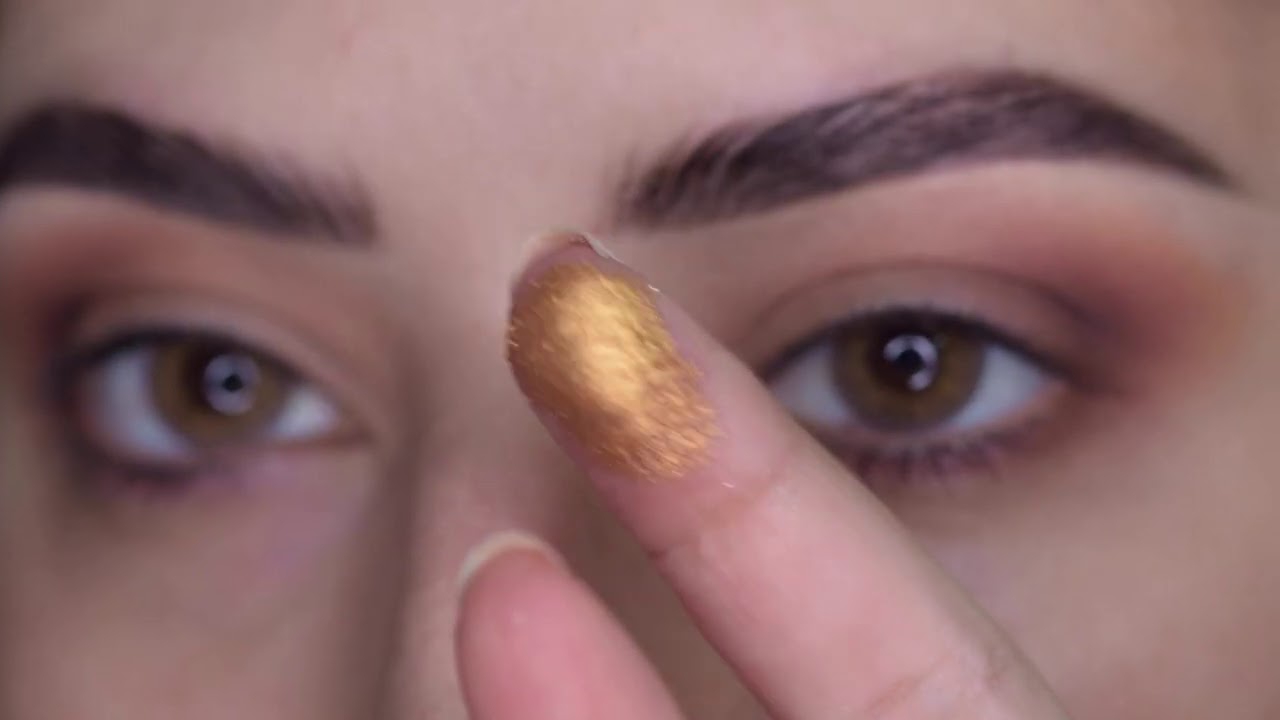مكياج تعليمي ذهبي وبني  ، بخطوات جدا سهلة مع ايلينر |EASY MAKEUP TUTORIAL FOR beginners