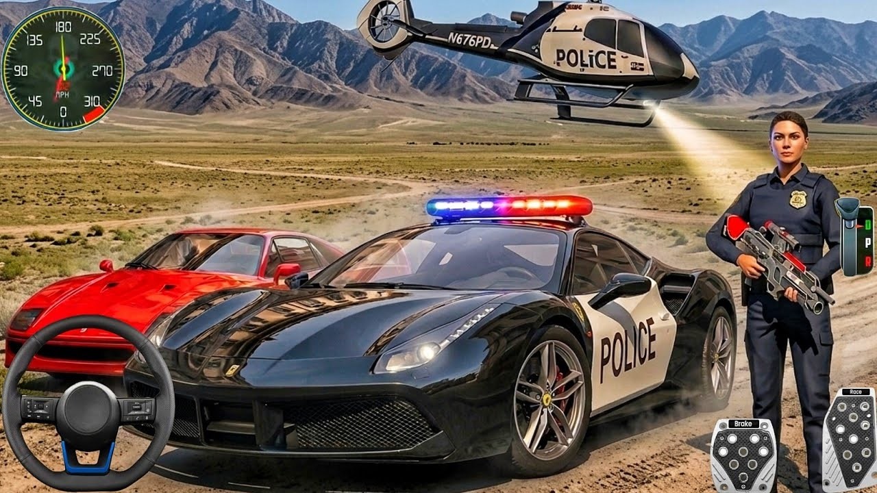 New Police Simulator 2026 - Police Car Chasing Criminals: Police Car Game Android GamePlay