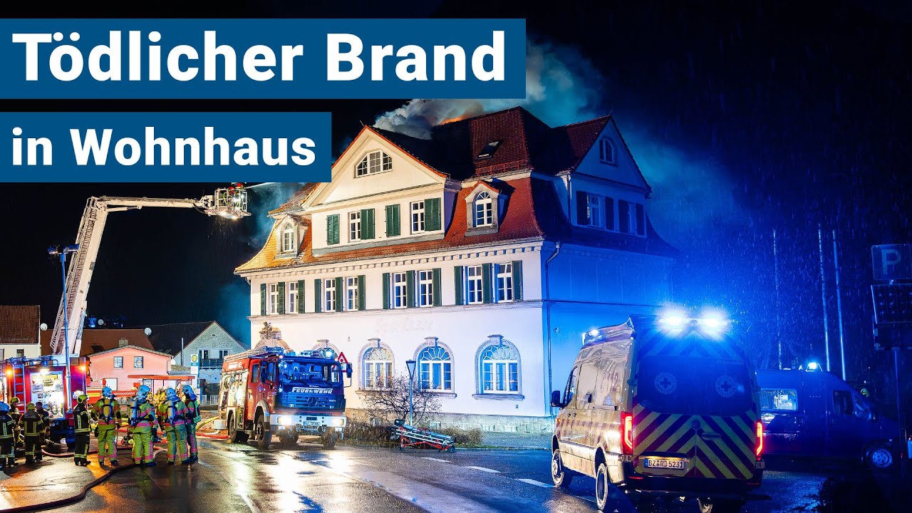Tödlicher Brand in einem Wohnhaus in Schirgiswalde-Kirschau