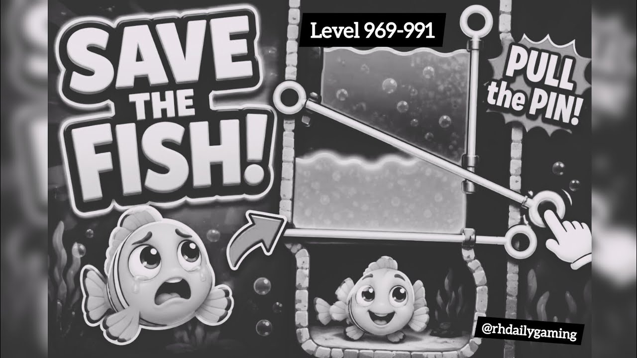 Save The Fish Satisfying Level 969 to Level 991 🐟 Gameplay Walkthrough Android iOS