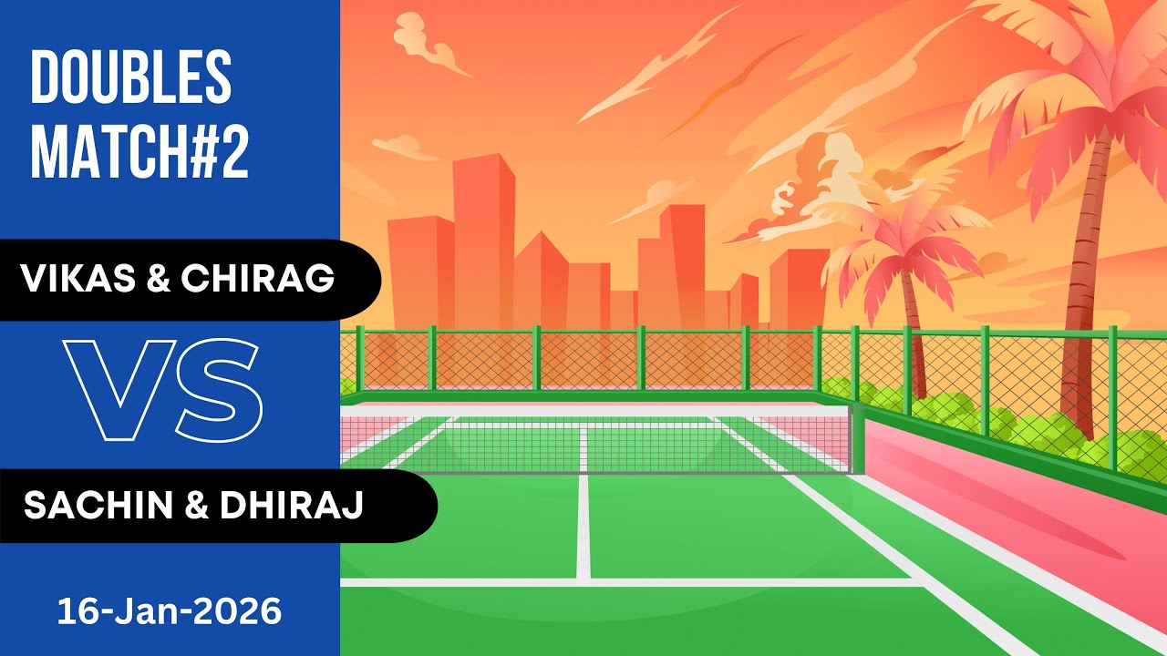When the Shots Start Flowing 🎯 Match 2(Vikas & Chirag vs Sachin & Dhiraj) 16-Jan-2026 #TennisMatch