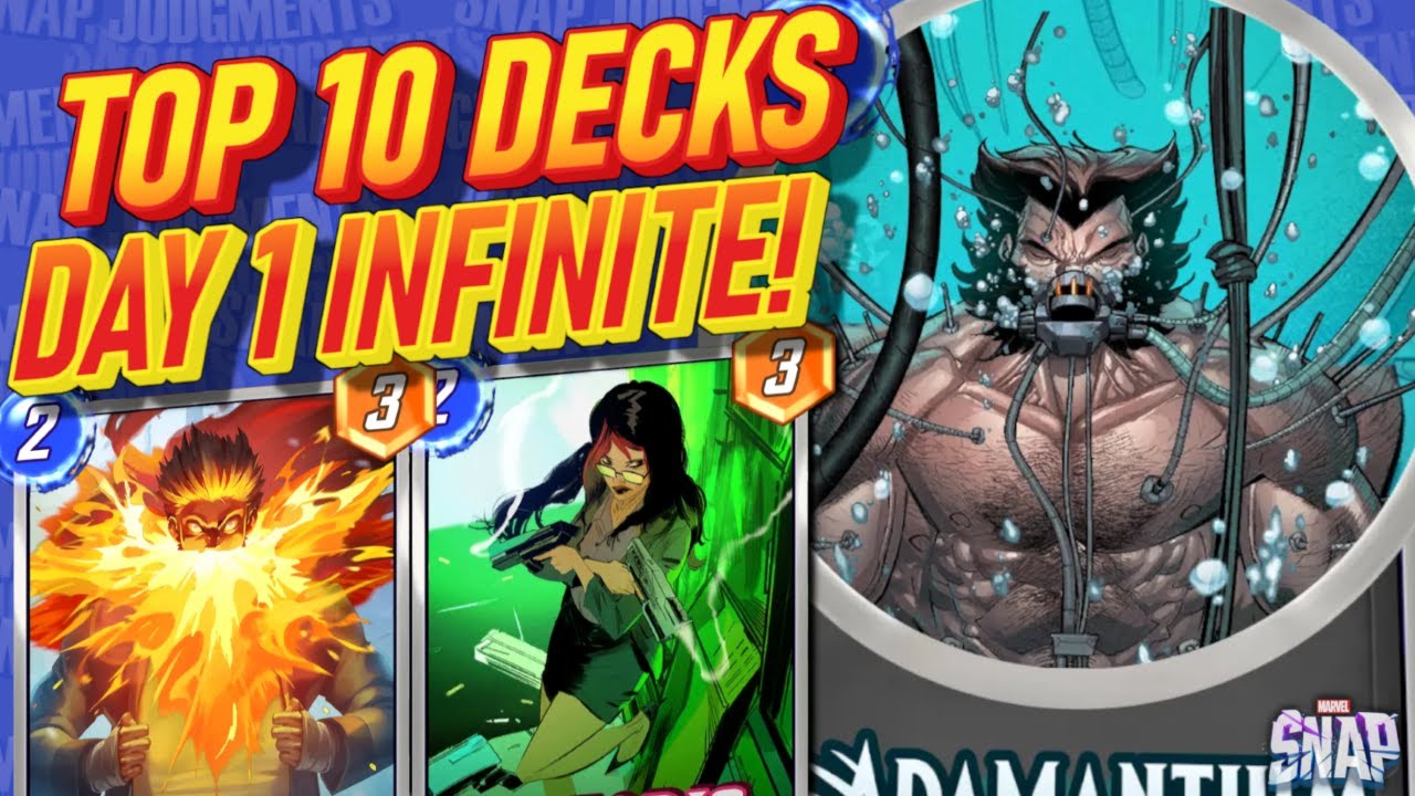 10 лучших бесконечных колод первого дня! Играйте в них! Marvel Snap