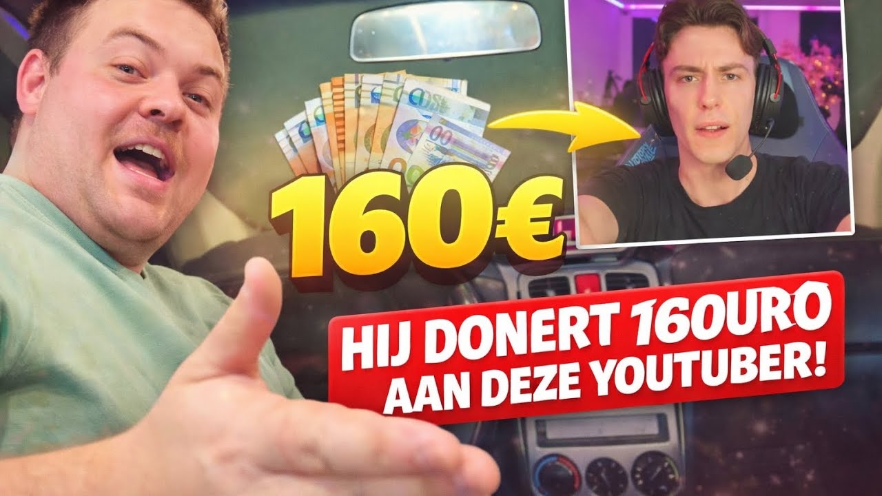 HIJ DONEERT 160 EURO🤯