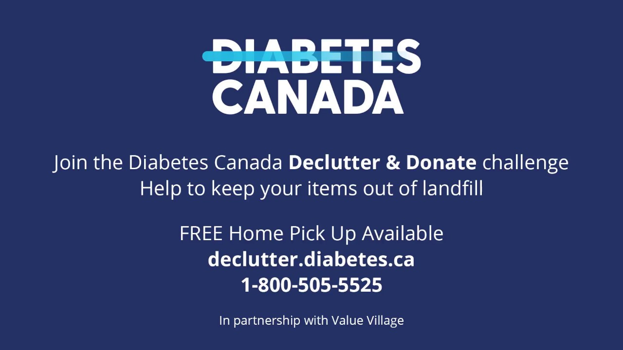Diabetes Canada and Value Village - Donate & Declutter