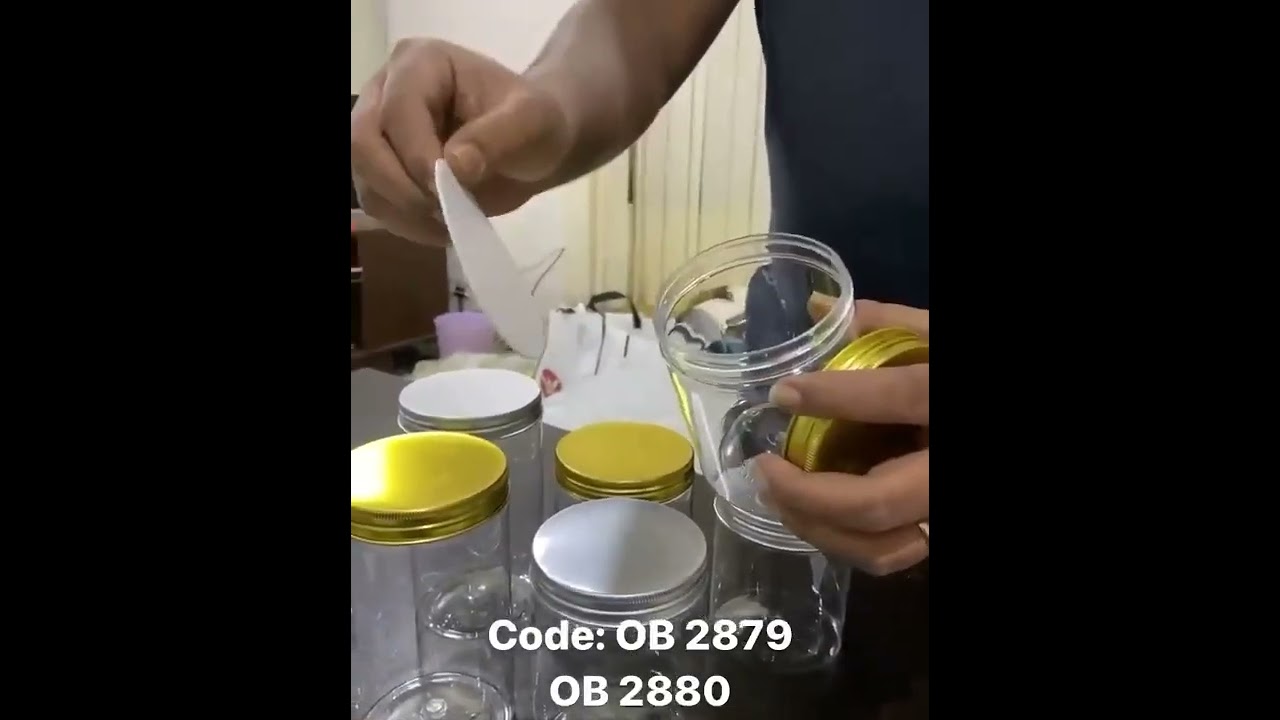 Plastic Storage Jar (OB 2879 OB 2880)