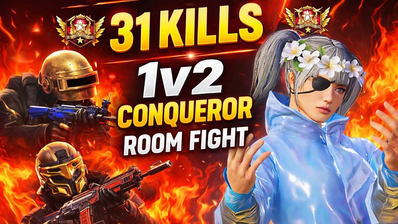 1 vs 2 Conqueror Room Fight in BGMI 🔥 | Pro Players Challenge Me | Intense Clutch | @RaicheXPlazZz 