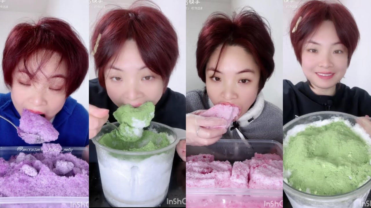 [BitesOnly] || MOST REQUESTED EATER ||  Dry Shaved Ice Eating Asmr 😍🤤🤤 ||