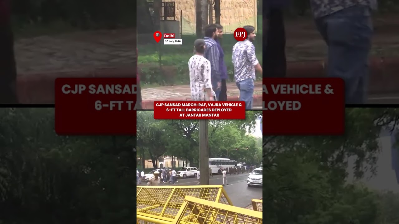 CJP Sansad March: RAF, Vajra Vehicle & 6-ft Tall Barricades Deployed At Jantar Mantar