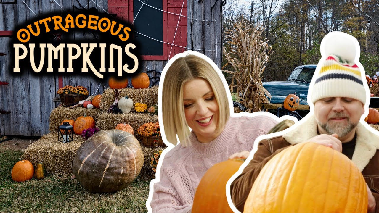 Damaris Phillips and Duff Goldman Try to Carve Pumpkins | Outrageous Pumpkins | Food Network