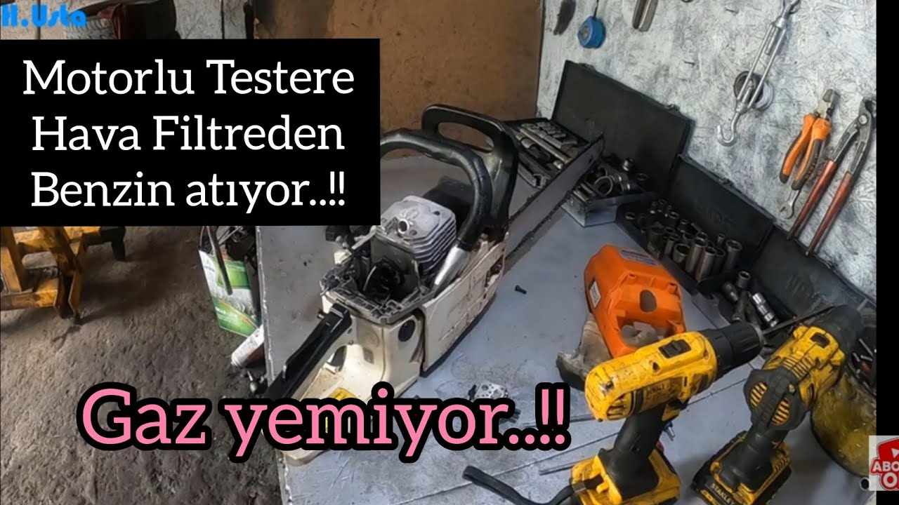 Çin Motorlu Testere Tamiri / Gaz yemiyor.!! / Chainsaw