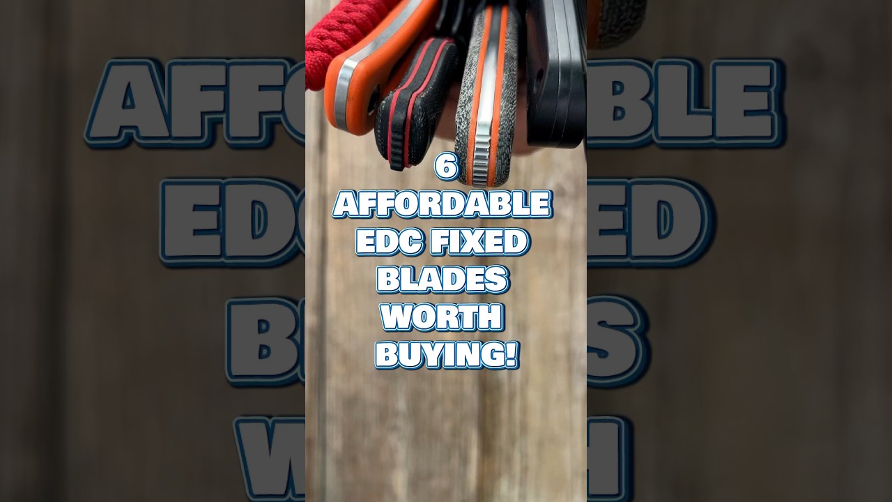 6 EDC Fixed Blades Under $100 Worth Buying! #edcknife #edc