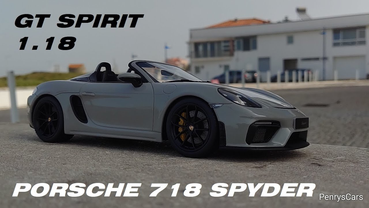 Porsche SPYDER 718 CRAYON GREY GT436 GT Spirit 1.18