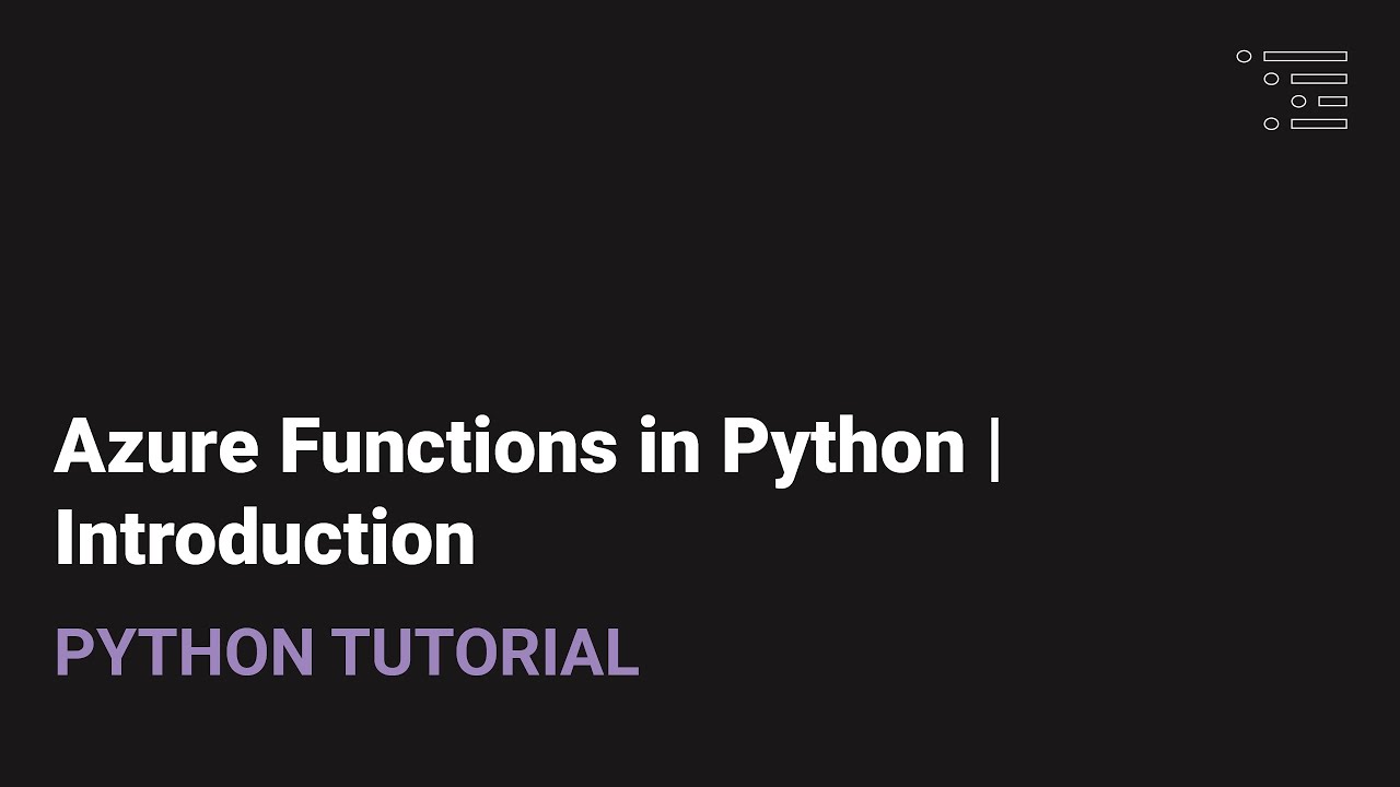 Azure Functions in Python | Introduction
