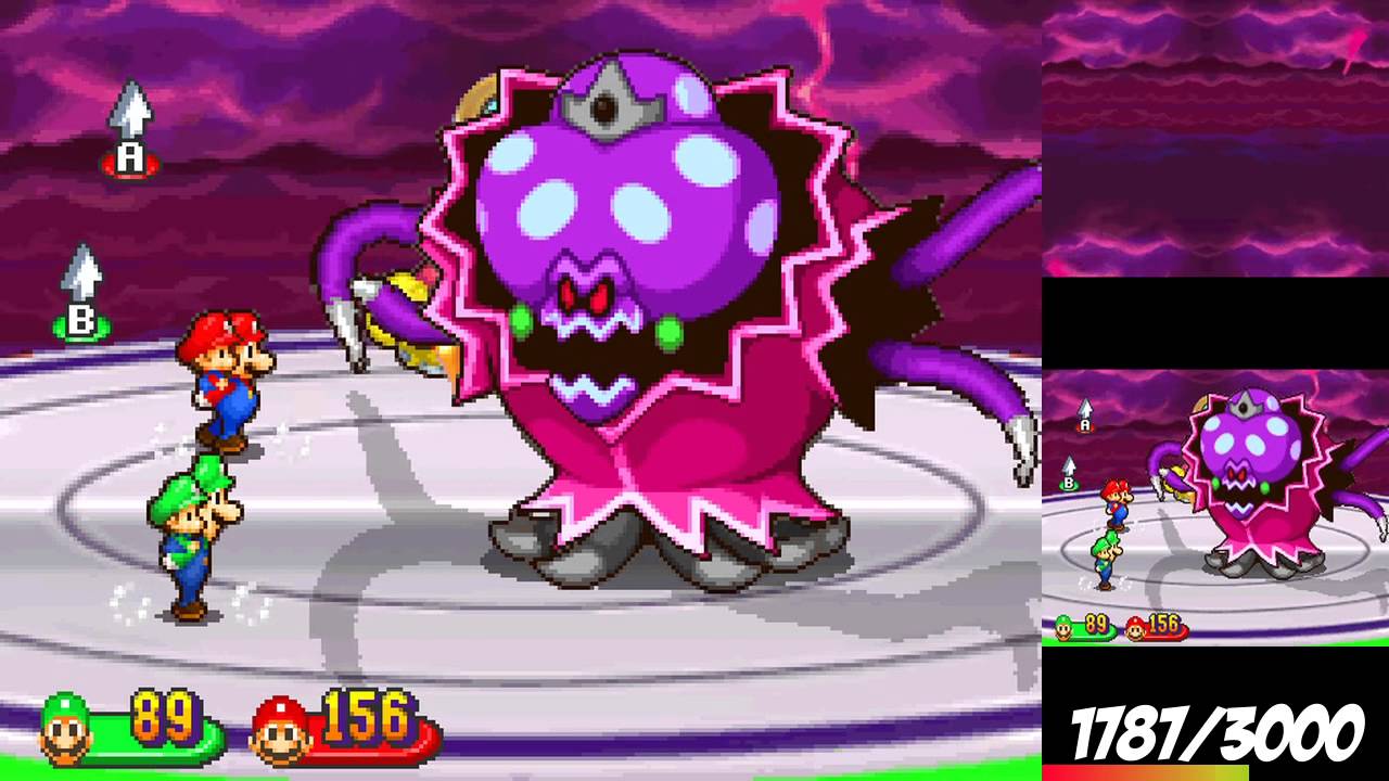 Mario & Luigi: Partners in Time [60fps] Extra - Elder Princess Shroob: No Bro Items