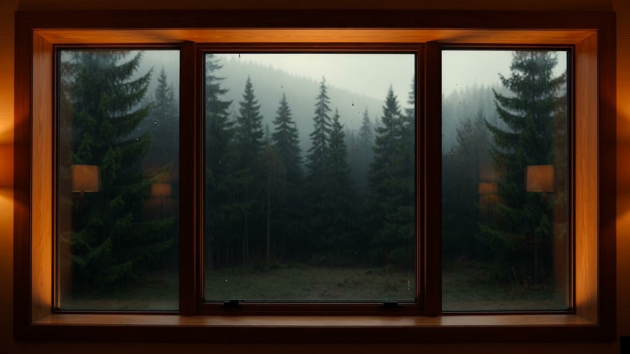 Gentle Pacific Northwest Rain for Deep Sleep | Binaural 3 Hours 2026 🌧️😴