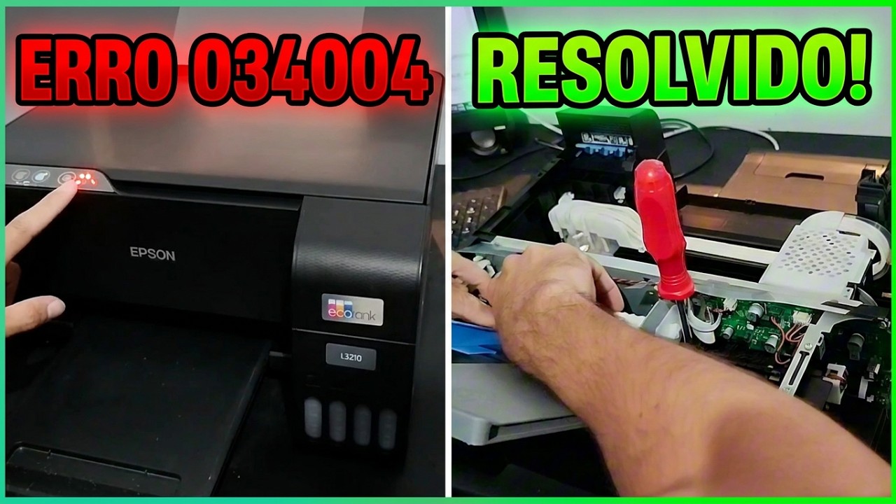 Erro 034004 Impressora Epson L3210