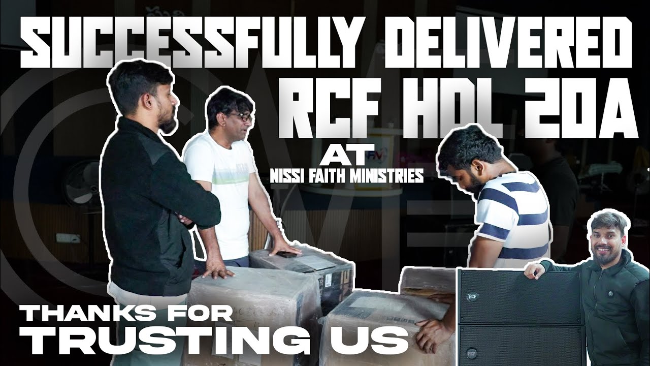 Successfully Delivered RCF HDL 20A || Nissi Faith Ministries || #churchinstall #speakers #rcfhdl20a