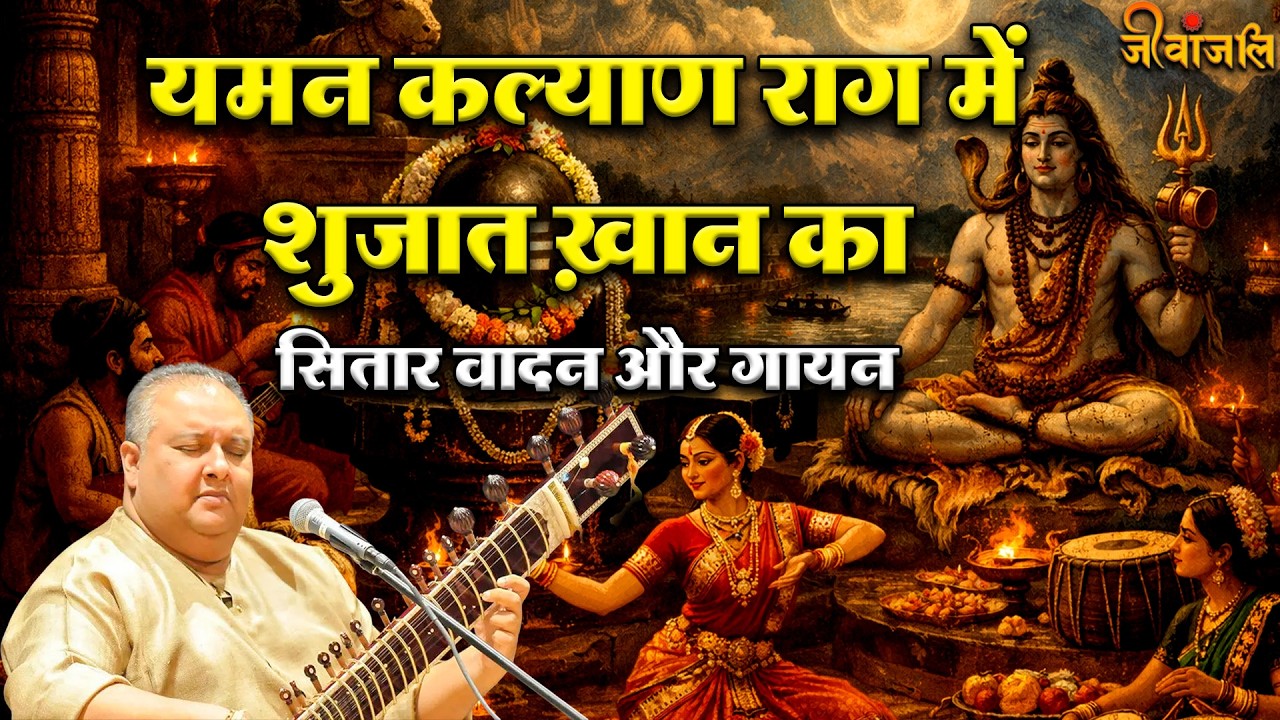 Mahashivratri 2026: यमन कल्याण राग में  Ustad Shujat Hussian Khan का सितार वादन और गायन।।