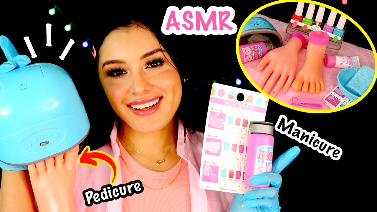ASMR con JUGUETES 💅 ¡Te hago LAS UÑAS de 🖐️ MANOS y 😍 PIES! I ASMR en ESPAÑOL I Ges ASMR