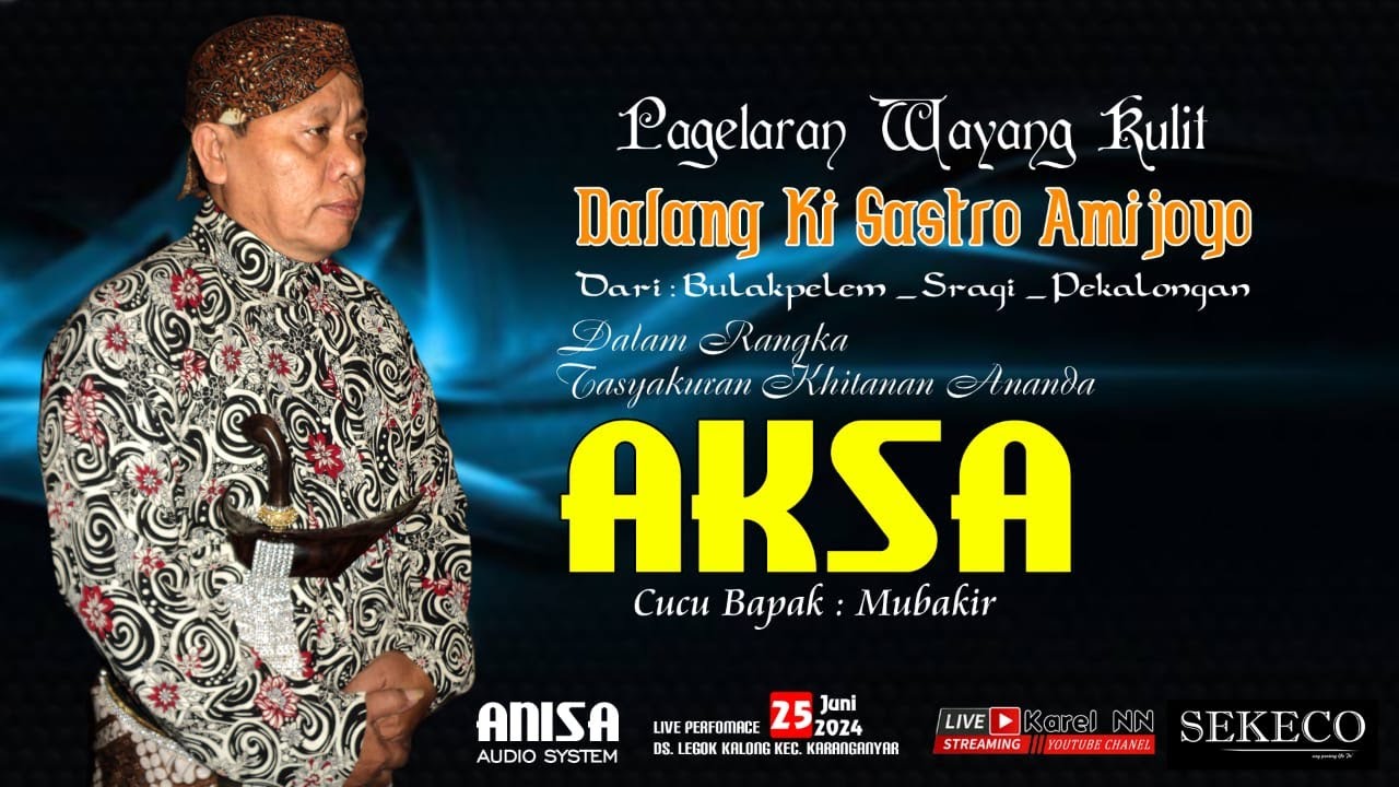 🔴LIVE WAYANG KULIT DALANG KI SASTRO AMI JOYO