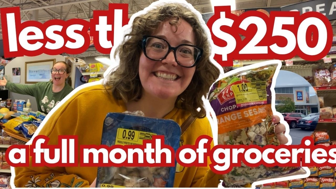 Vlog #406| One Month Of Groceries LESS than $250!! Multiple Store Grocery Haul!