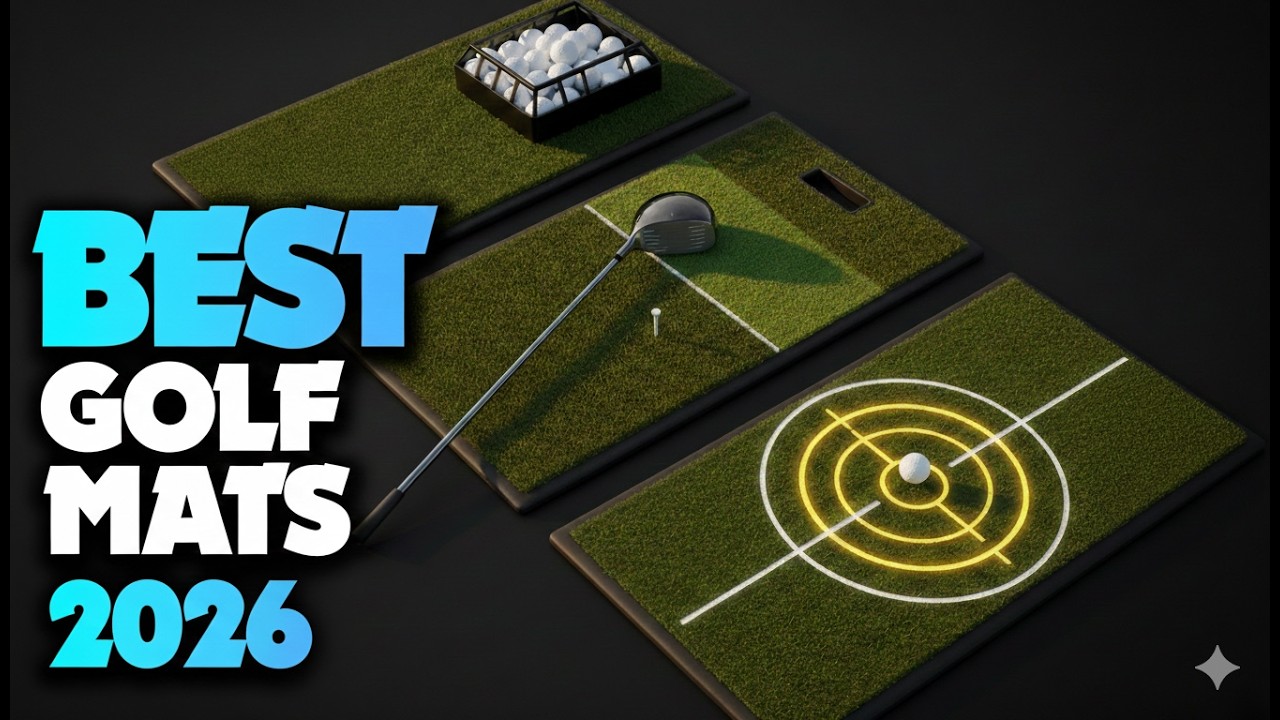 Top 5 Golf Hitting Mats of 2026  - Indoor/Outdoor Practice, Swing Path & Ball Tray!