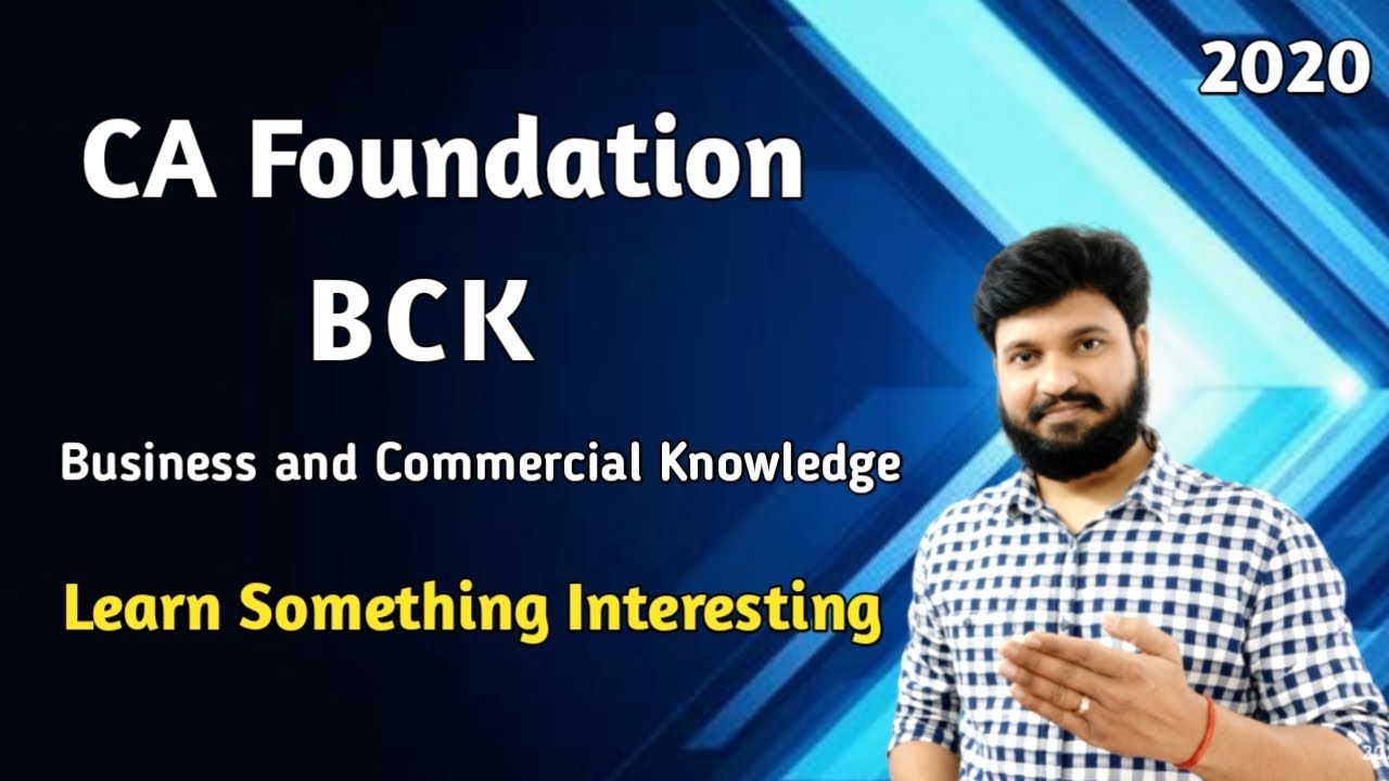 CA Foundation BCK l CTC Classes