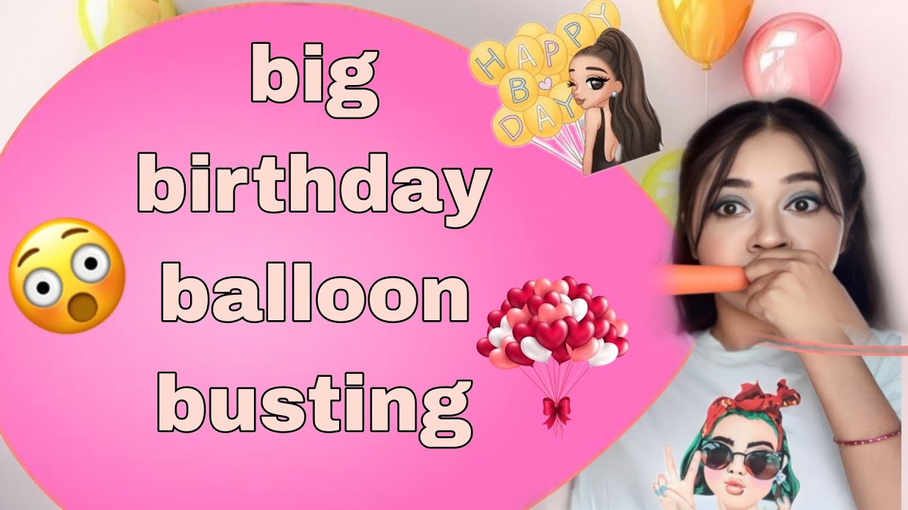 Biggest Birthday Balloon Poping Challenge🤮😱 #challenge #viral #viralchallenge