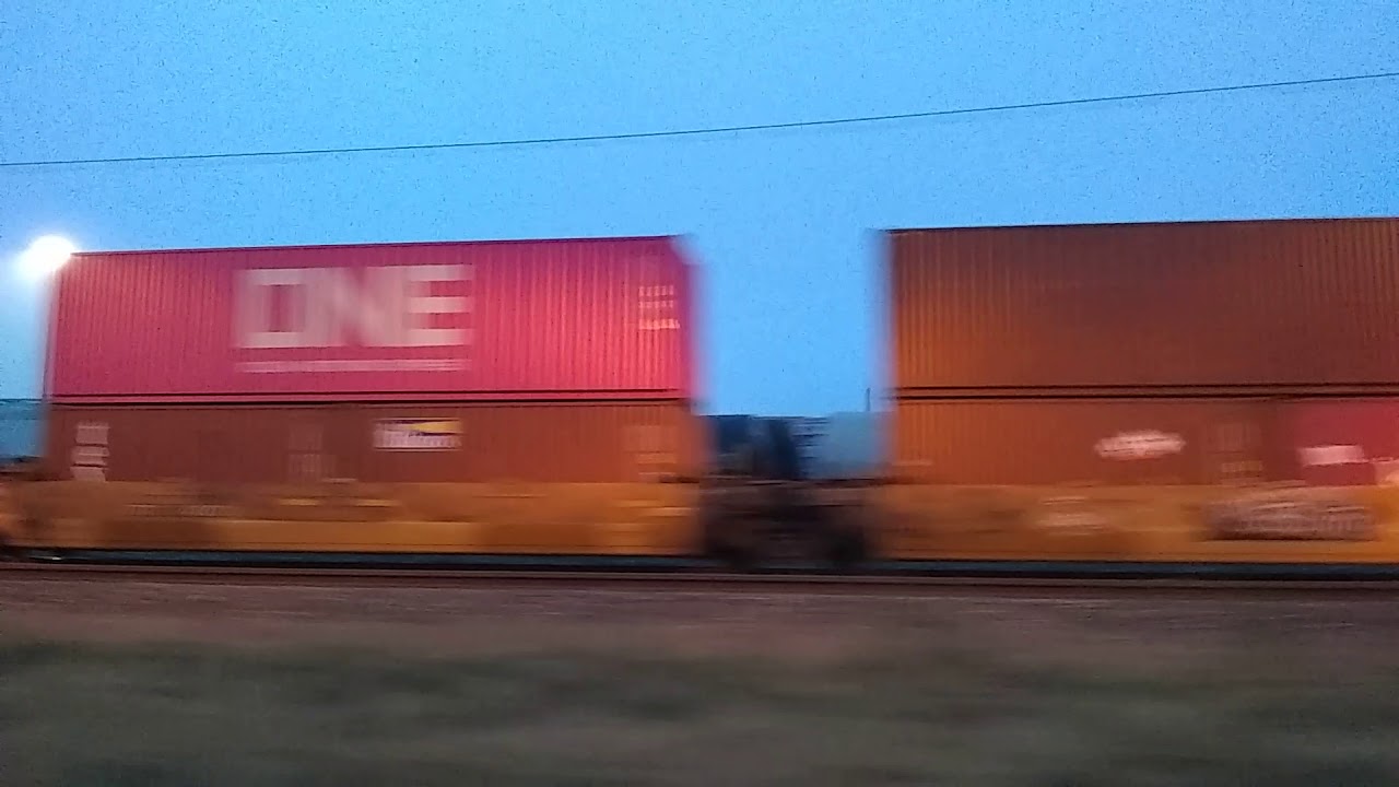 UP 6455 With Brand New SD70AH Power Leads Double Stack Houston,Tx