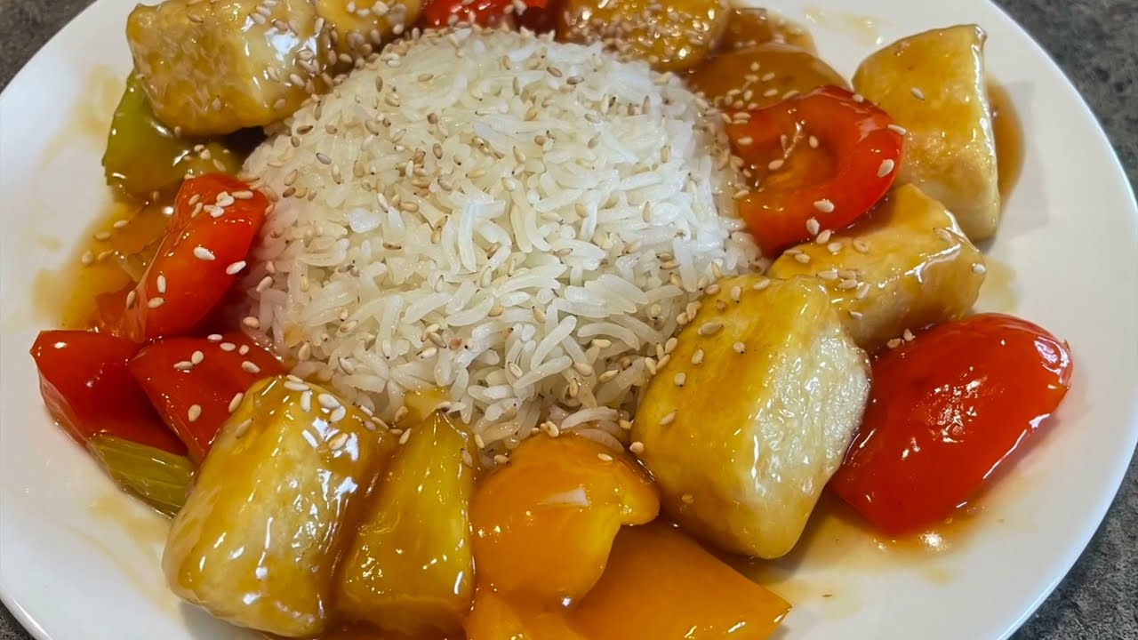 Sweet and Sour Tofu.