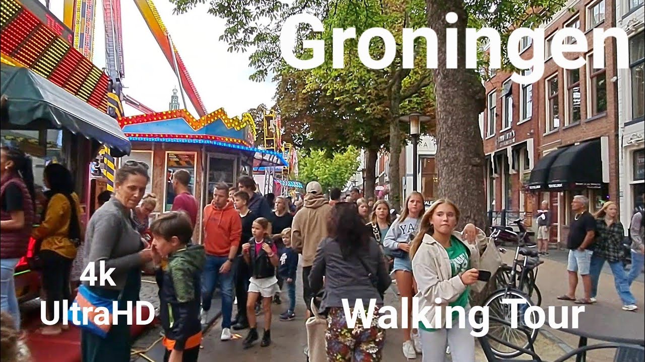 Walking Tour in Groningen , Historical and beautiful City of North Netherlands |4kHD Walking Video
