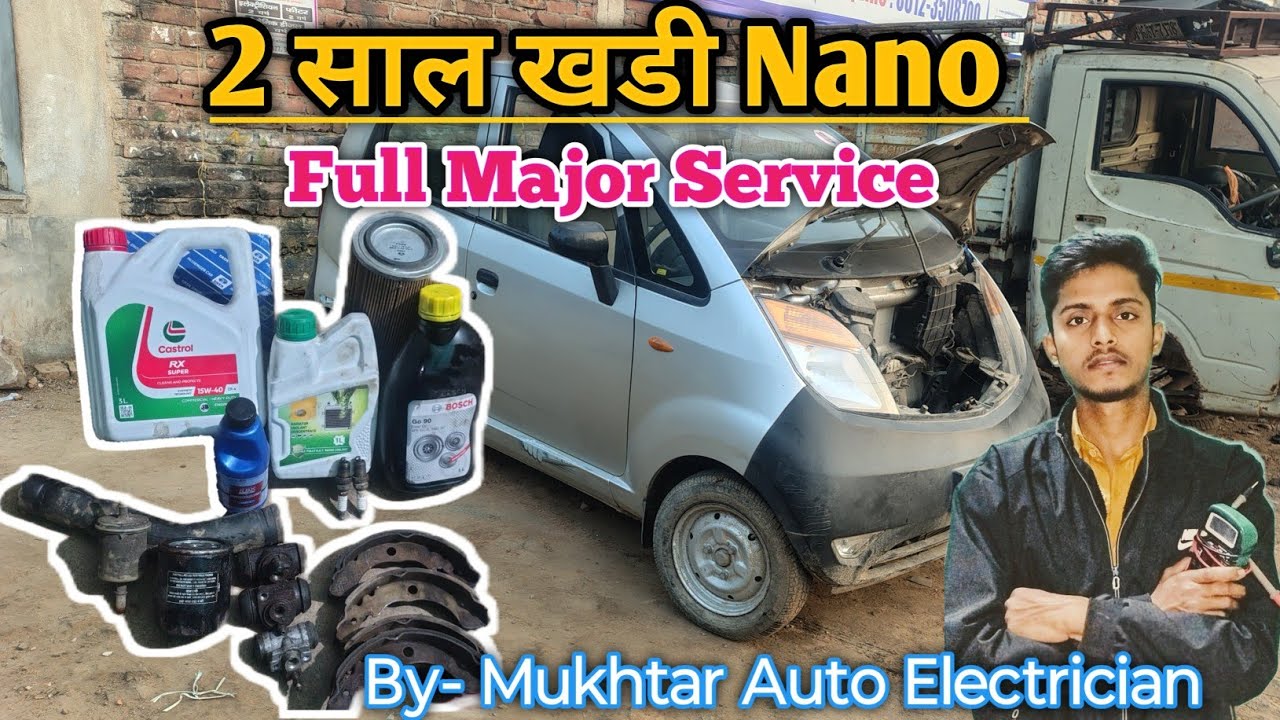 Tata Nano Full Major Service 🔧| 2 Saal Baad Complete Service| Tata Nano Full Service Cost#tatanano 