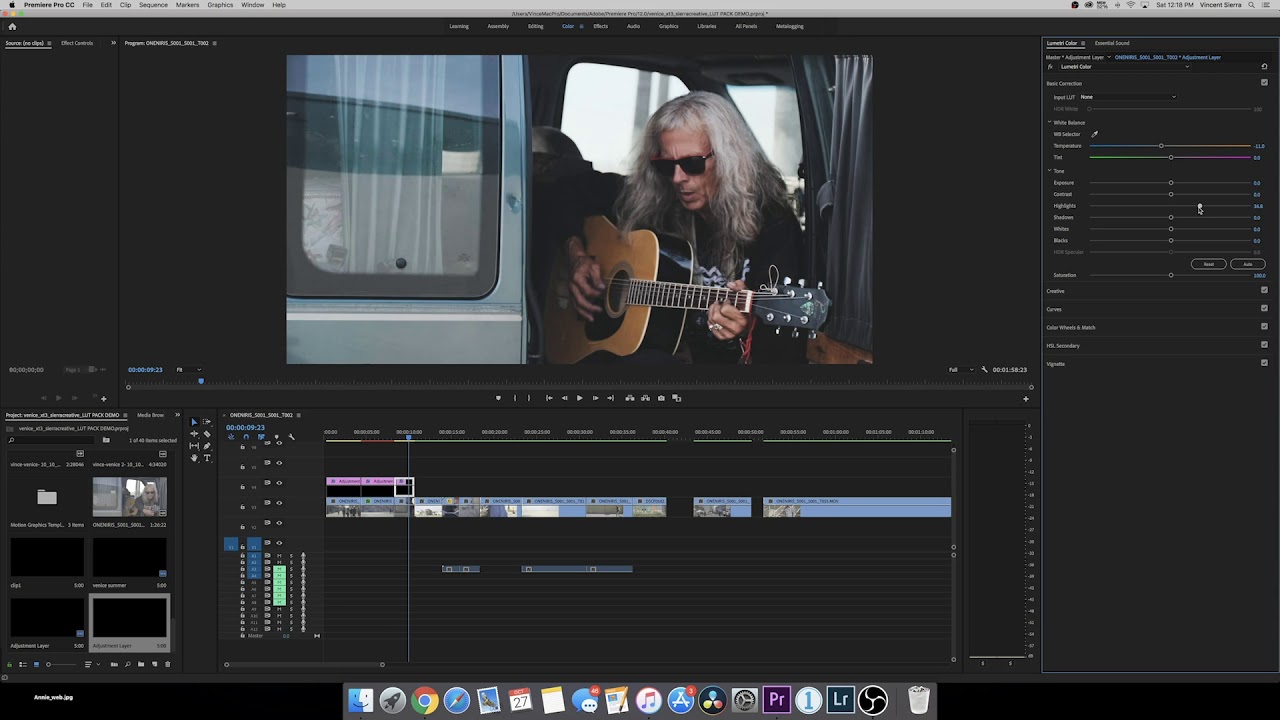 How to color grade and apply LUTS to your Fuji X-T3 - X-T2 - X-H1 Video - Premiere Pro Color