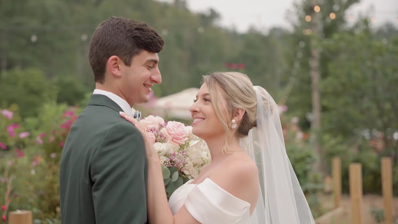 Caroline & Nick wedding highlights | The Barn on New River | West Jefferson NC