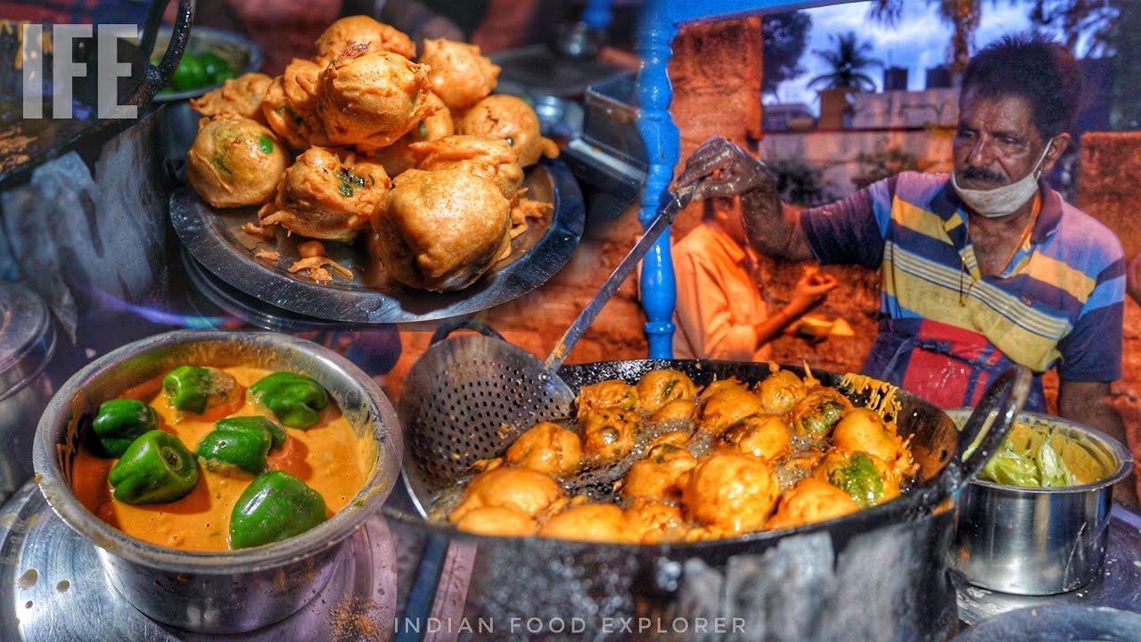 This Place is Famous For Capsicum ￼Pakoda | Father & Son Selling Capsicum Pakoda | Street Food India