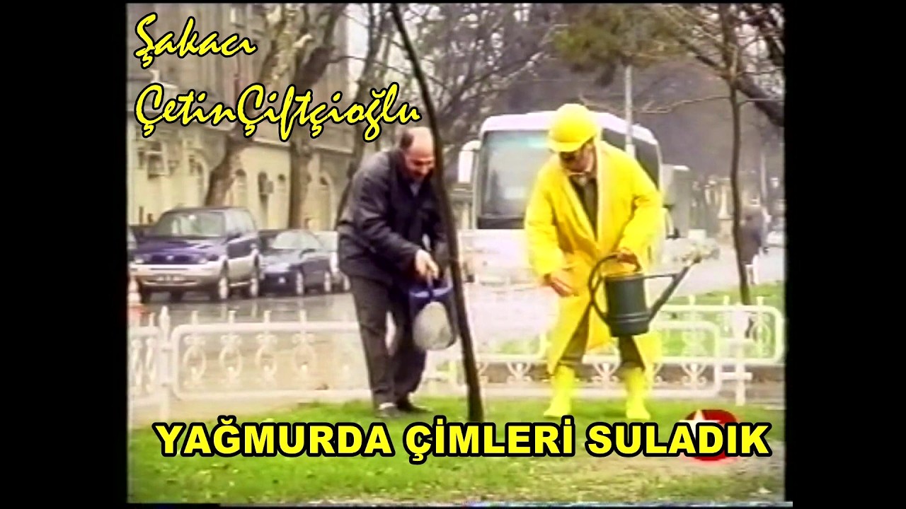 YAĞMURDA &Ccedil;İMLERİ  SULADIK  Şakacı &Ccedil;etin &Ccedil;ift&ccedil;ioğlu