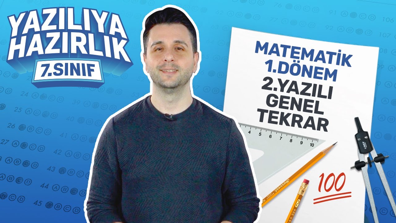KİM 100 İSTER? 7.Sınıf Matematik 1.Dönem 2.Yazılıya Hazırlık (2023) Sınav Konuları Full Konu Tekrarı