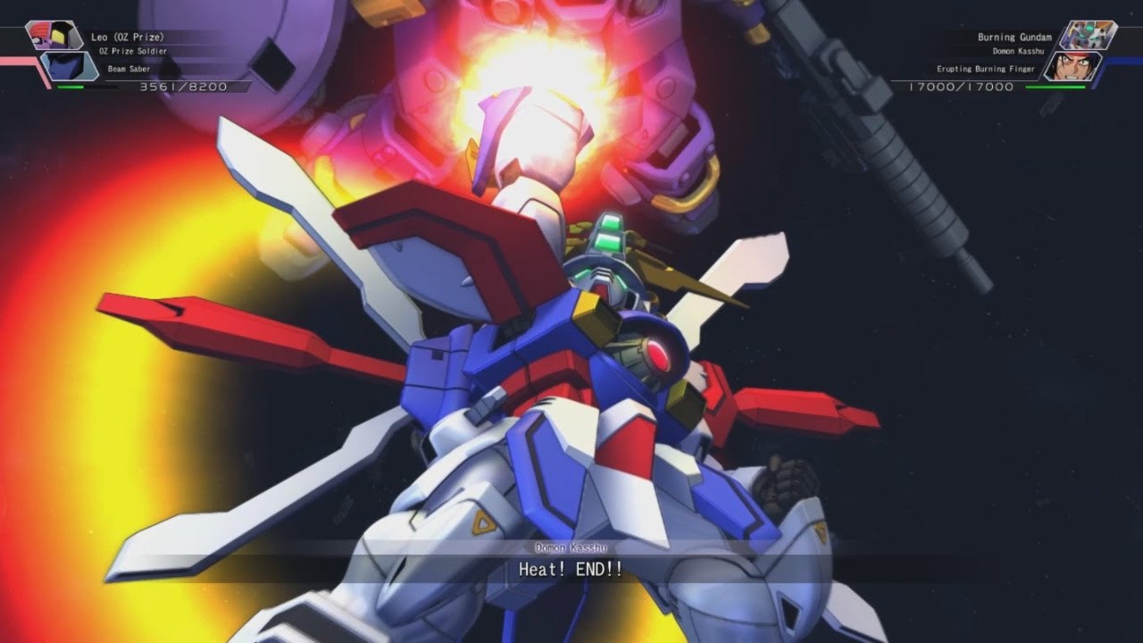 SD Gundam G Generation Cross Rays - Erupting God/Burning Finger Attacks