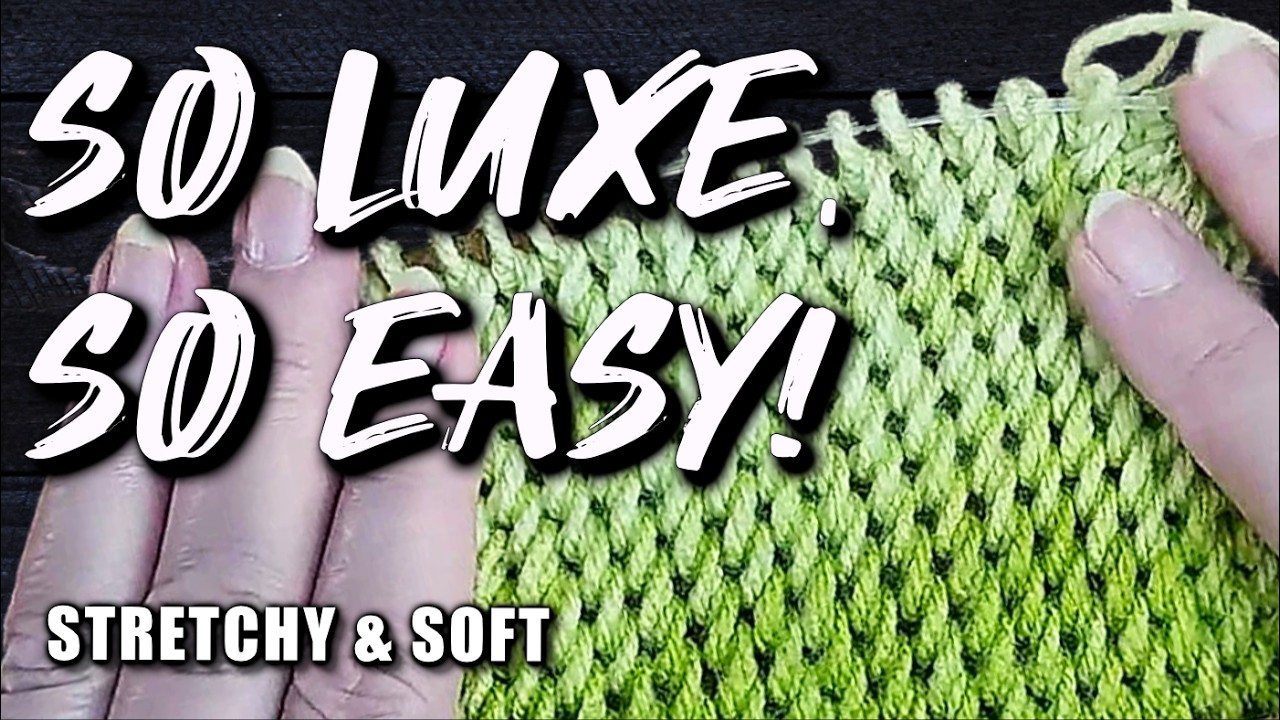 Beginner‑Friendly Knit Stitch (Only 2 Stitches × 2 Rows!) #252