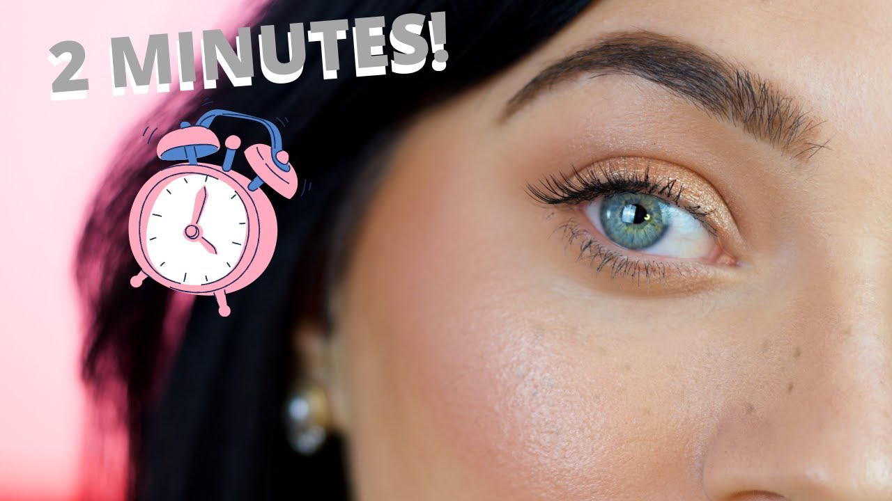 2 Minute Eye Makeup All Eye Shapes Using NO EYESHADOW!
