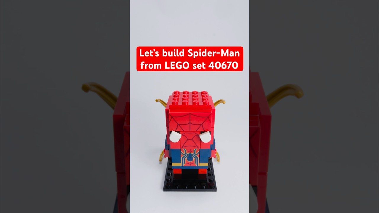 Speed-build of Spider-Man from LEGO set 40670. #lego #legobuild#spiderman #marvel