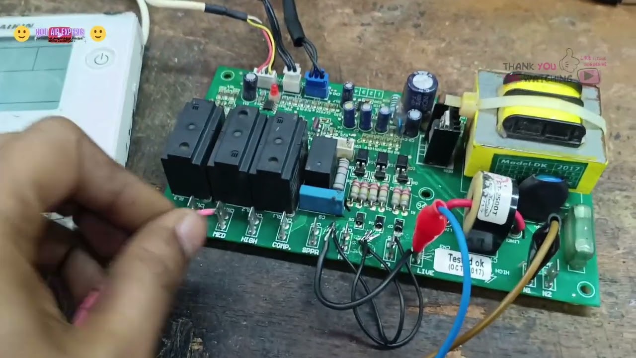 Daikin ductable air conditioner pcb repair in tamil / three phase AC PCB service /how to fix output