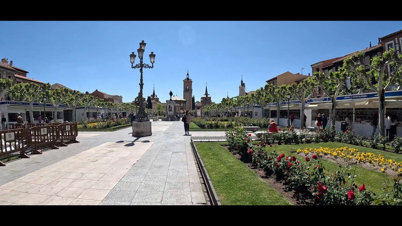 Alcala De Henares Madrid - 4K Walking tour.