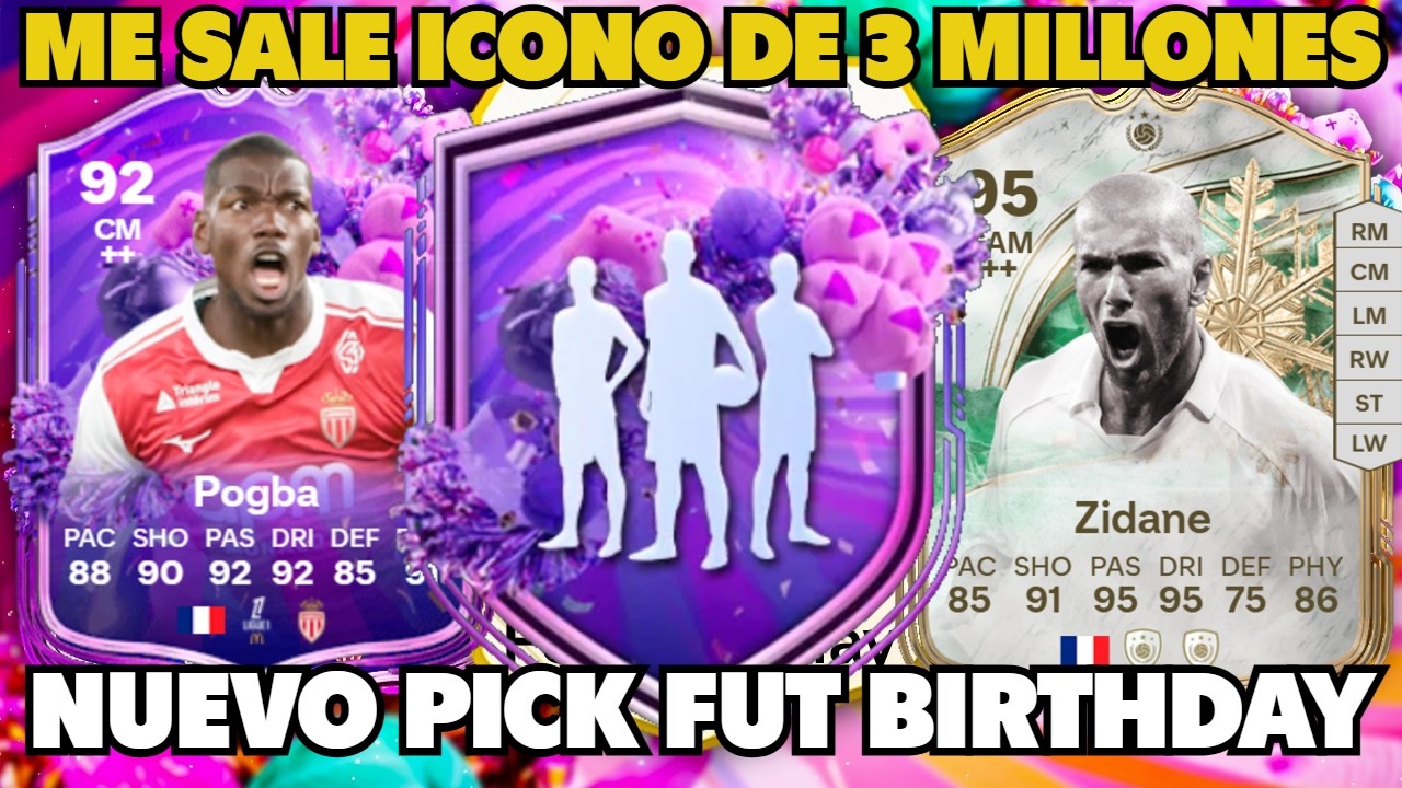 😍 ME SALE UN ICONO BRUTAL DE 3 MILLONES!! NUEVO PICK 90+ FUT BIRTHDAY ¿ESTAFA O ES OBLIGATORIO?