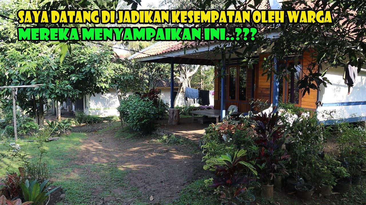 Suasana Asri Di Kampung Tanpa Listrik..Sekarang Ini Inisiatif Warga Supaya Tetap Ada Penerangan.