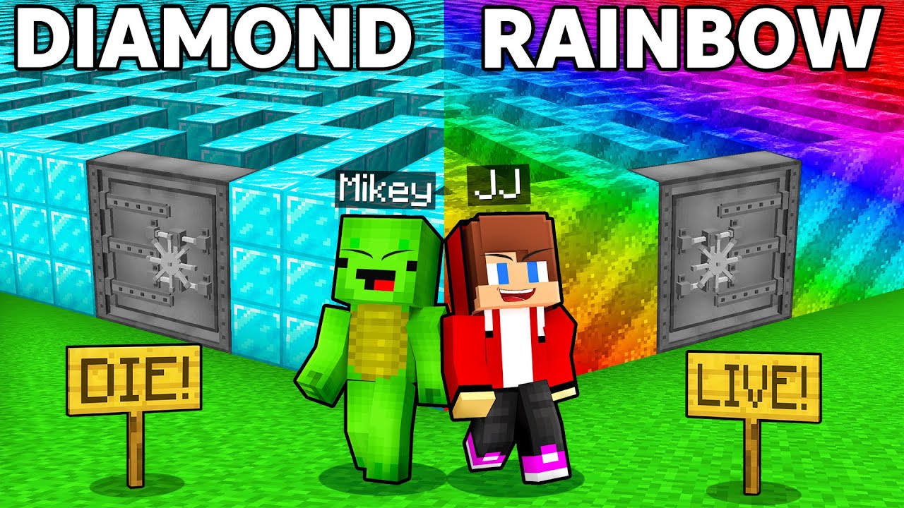 Джей-Джей и Майки выбирают правильный ЛАБИРИНТ в Minecraft! - Maizen