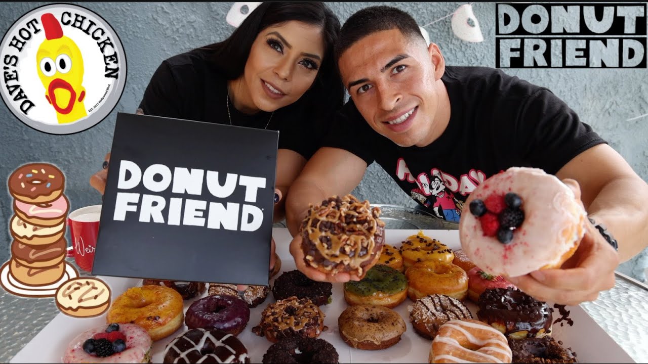 Epic Cheat Day #48 | Donut Friend Vegan Donuts Mukbang & Daves Hot Chicken Reaper