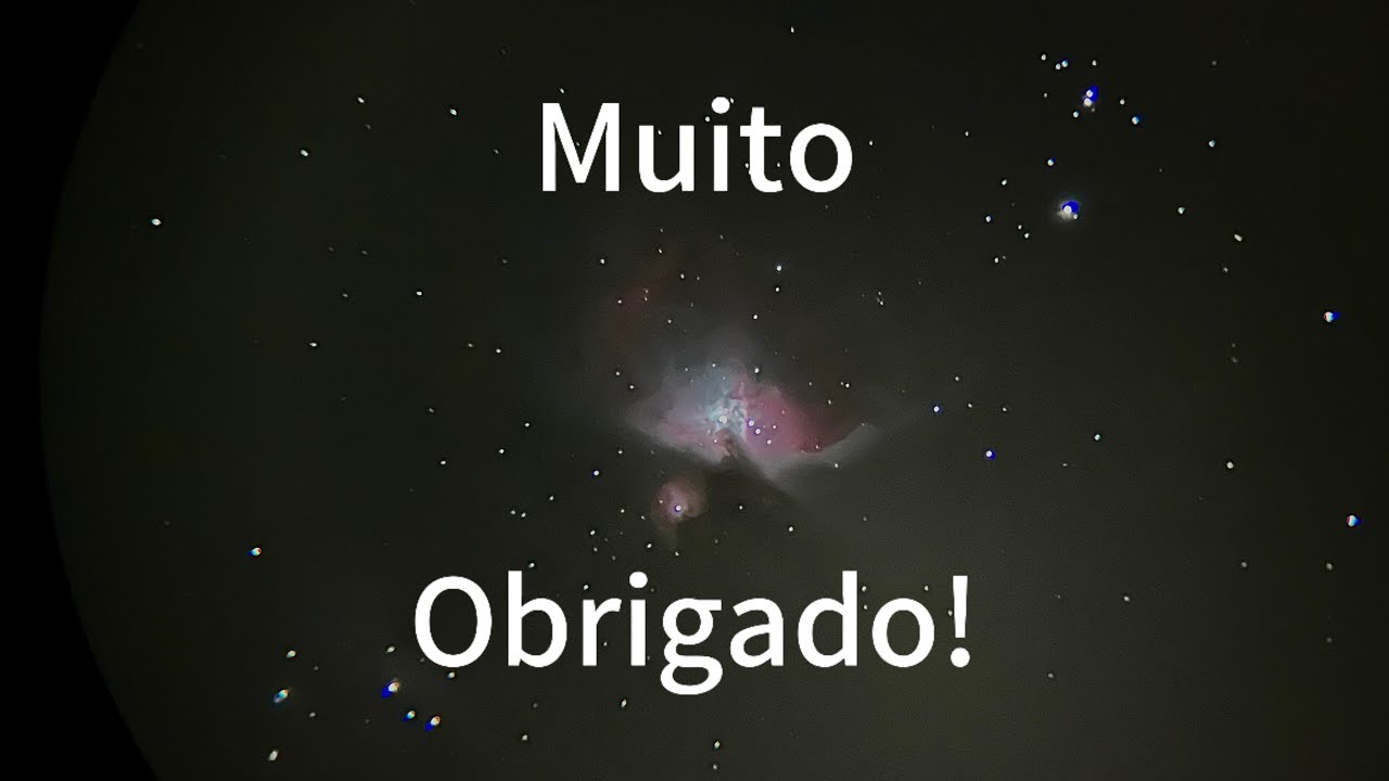Muito obrigado! #astronomia #telescopio